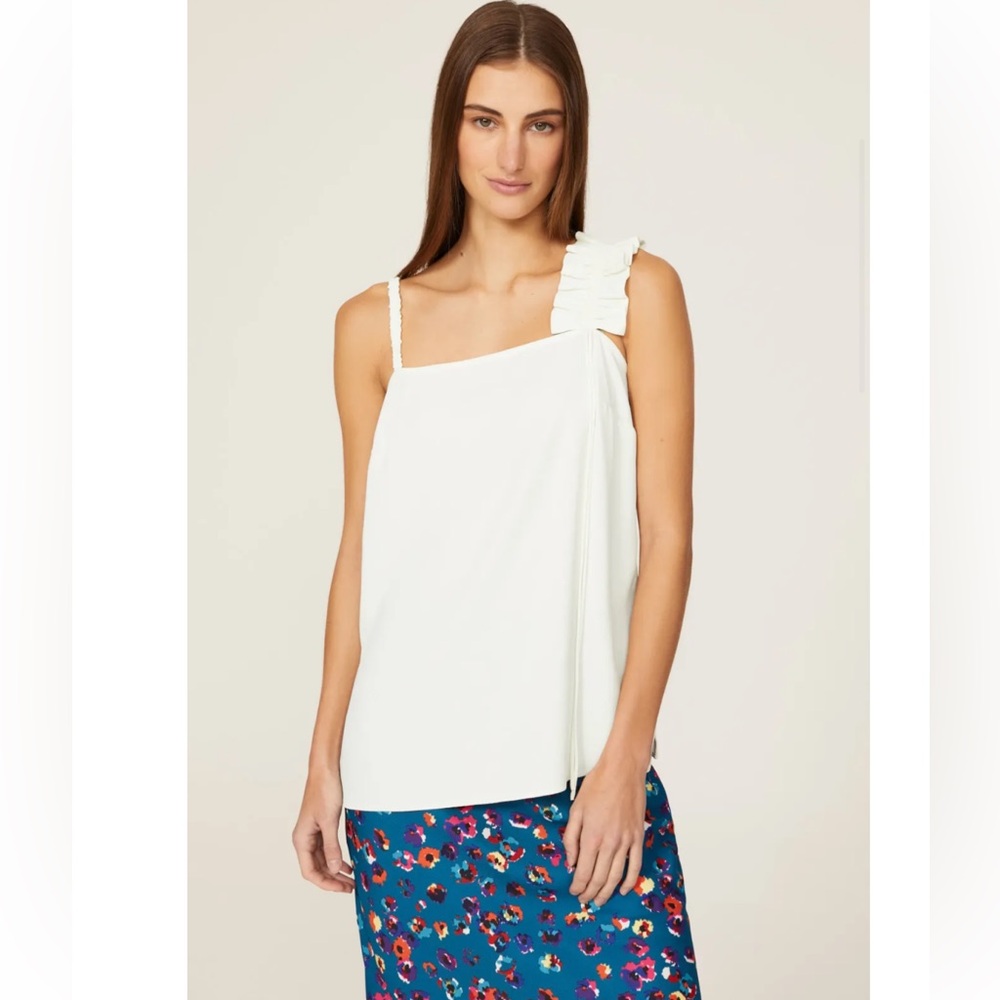 Jason Wu x RTR Cream Chiffon Top, Size: 4